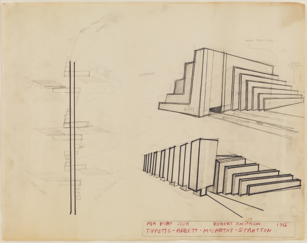 Robert Smithson, Airport Idea [Tippets, Abbett, McCarthy, Stratton], 1966.