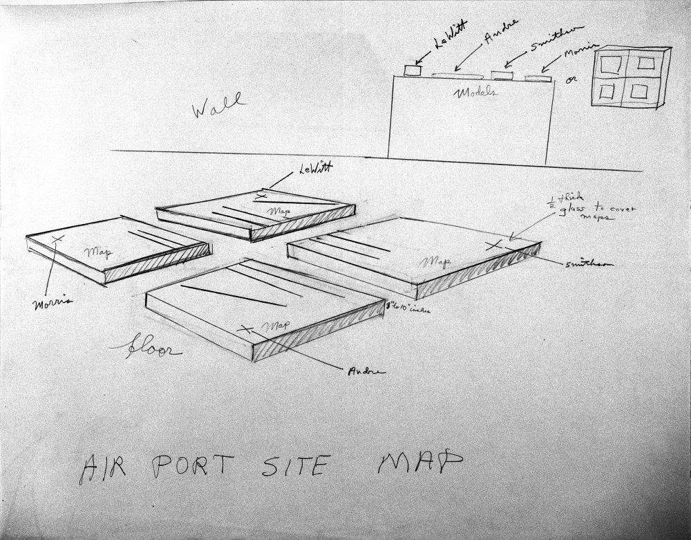 Robert Smithson, Airport Site Map, 1967.