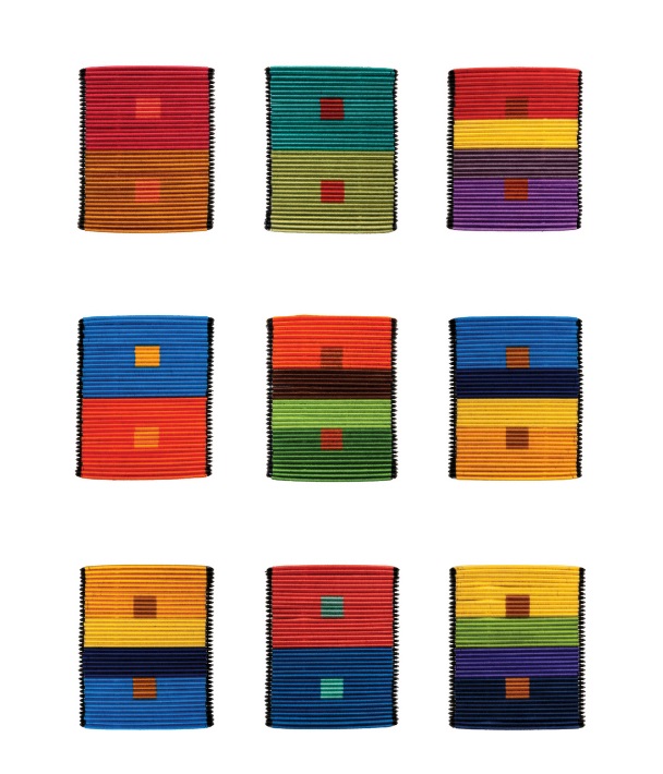 Sonya Clark, Albers Interaction Series, 2013-14.