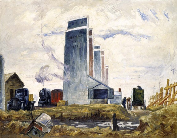 Clyfford Still, Row of Elevators, ca. 1928-29. Collection of the Smithsonian American Art Museum, Washington.