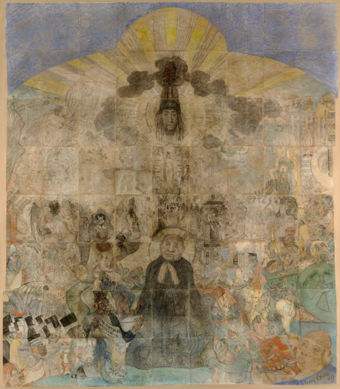 James Ensor, The Temptation of St. Anthony, 1887.