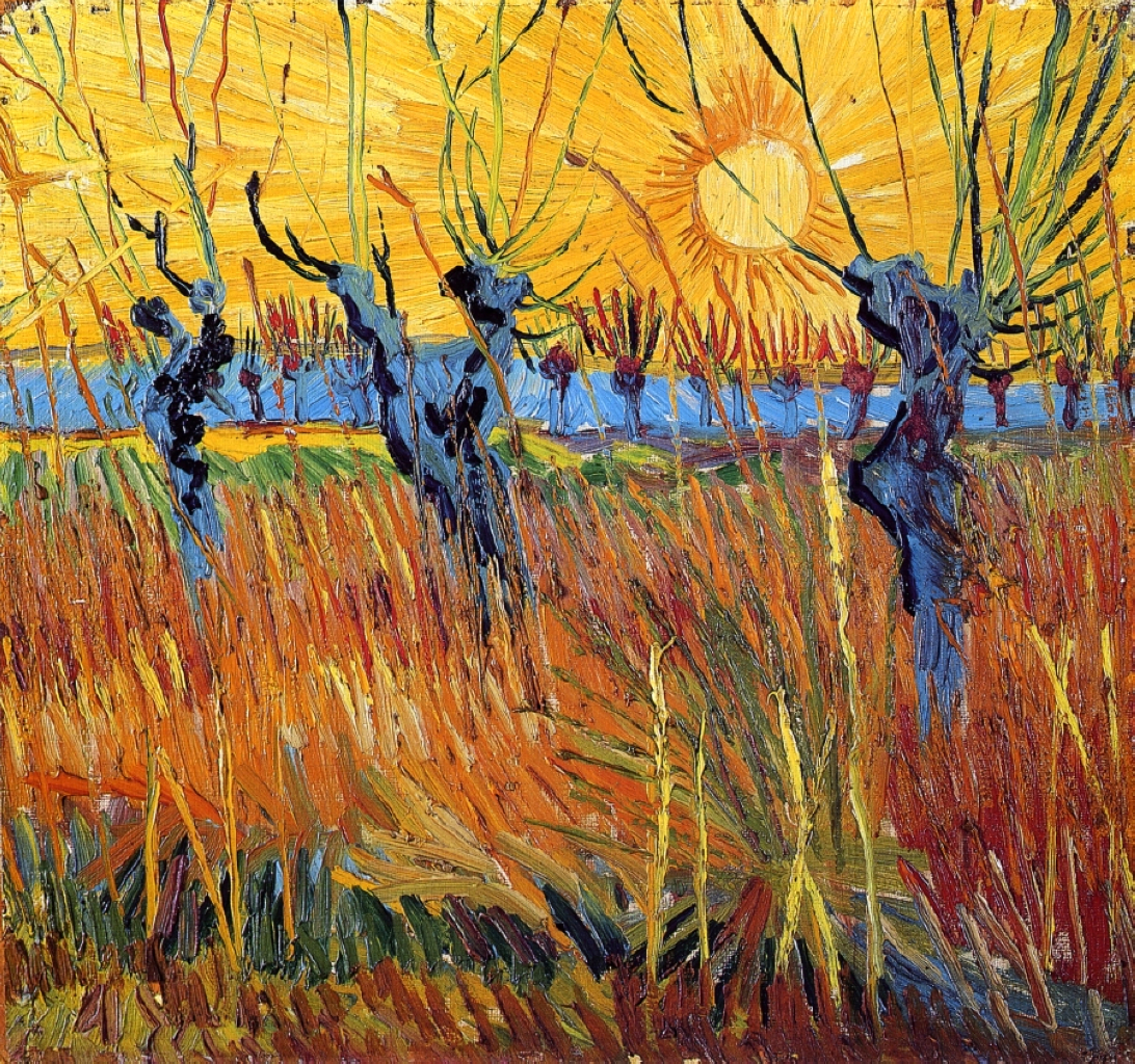 Vincent Van Gogh, Willows at Sunset, 1888.