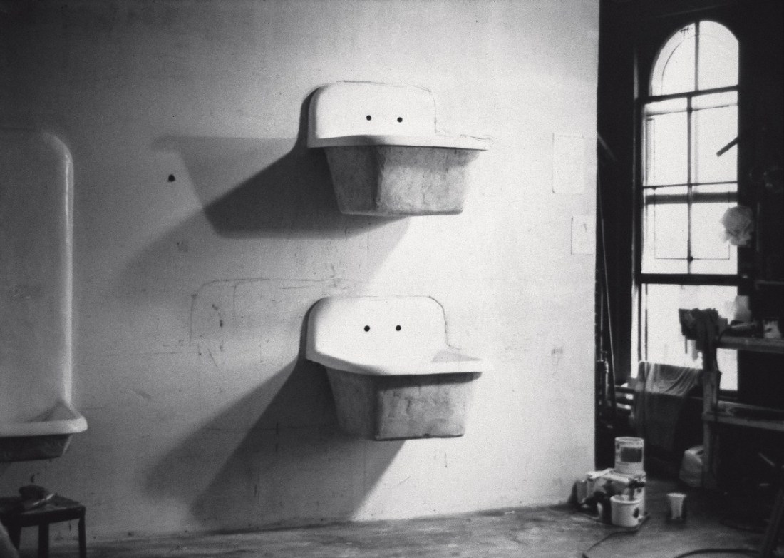 Robert Gober, The Ascending Sink, 1985.