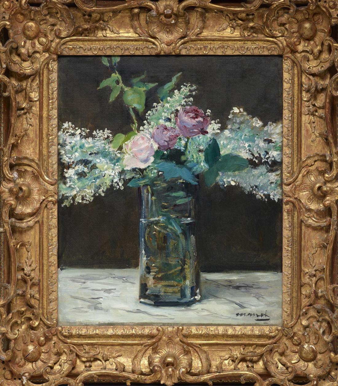 Edouard Manet, Vase of White Lilacs and Roses, 1868.