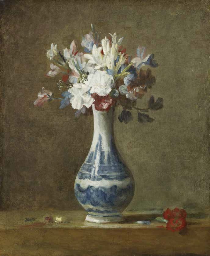 Chardin, A Vase of Flowers, 1750.
