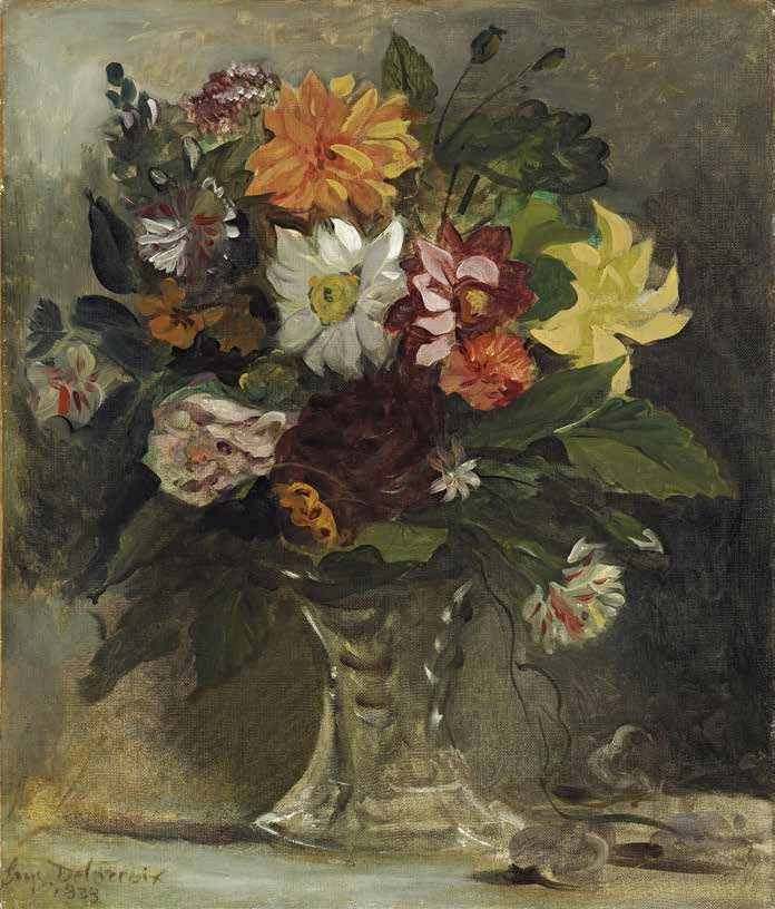 Delacroix, A Vase of Flowers, 1833.