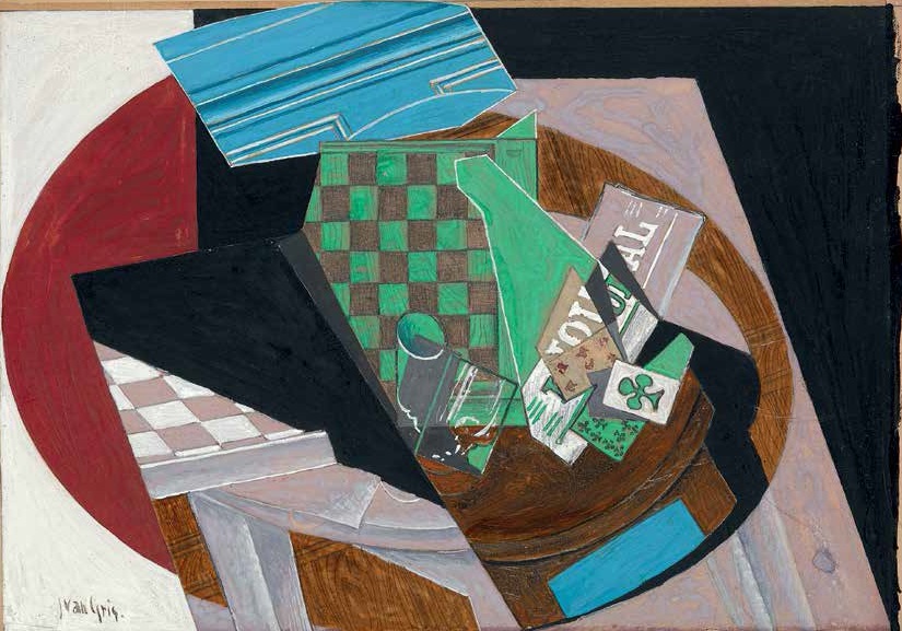 Juan Gris, Checkerboard and Playing Cards, 1915.