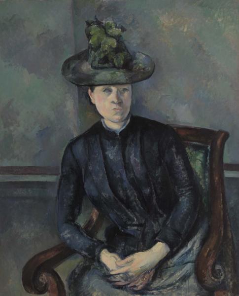 Paul Cezanne, Madame Cezanne with a Green Hat, ca. 1891-92. Collection of the Barnes Foundation, formerly of Merion, Penn.