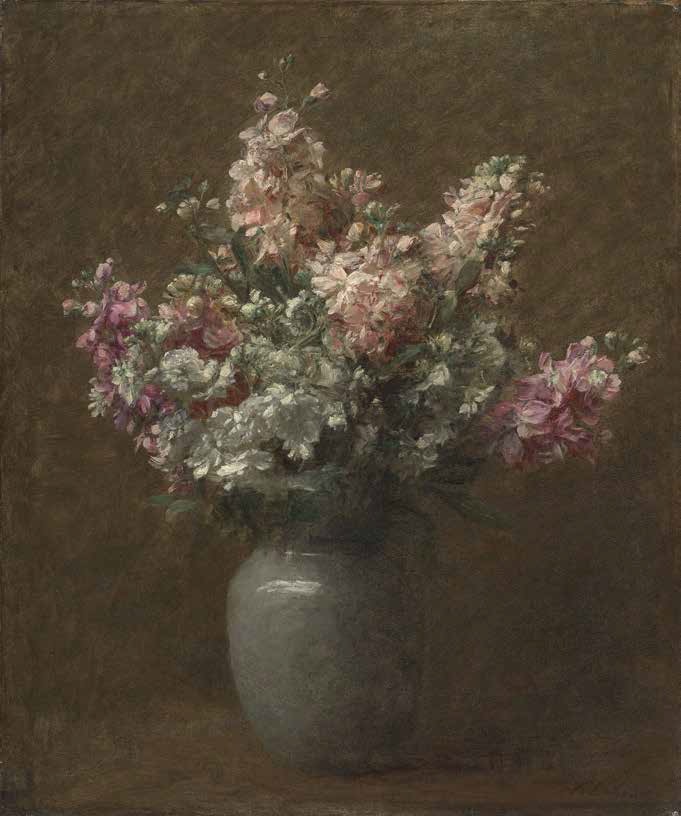 Victoria Dubourg Fantin-Latour, Still-Life with White and Pink Stock, late 19thC/early 20thC.