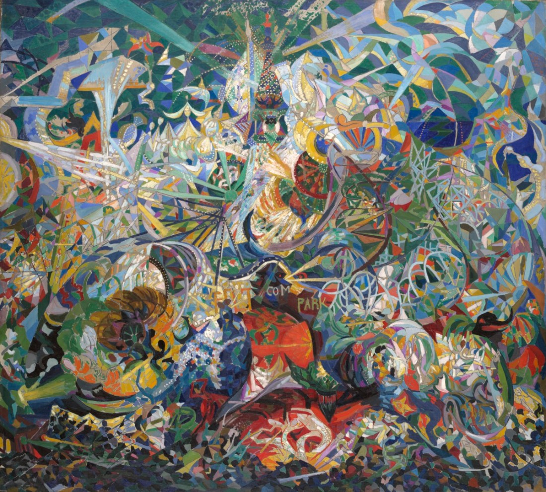Joseph Stella, Battle of Lights, Coney Island, Mardi Gras, 1913-14. Collection of the Yale University Art Gallery, New Haven, Conn.