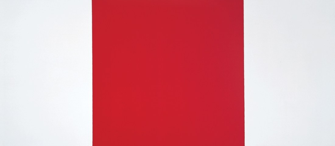 Barnett Newman, Unfinished painting, 1970. The Menil Collection, Houston.