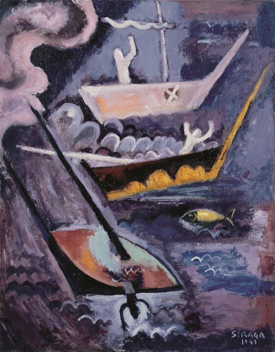 Kazuo Shiraga, Difficult Voyage, 1949.