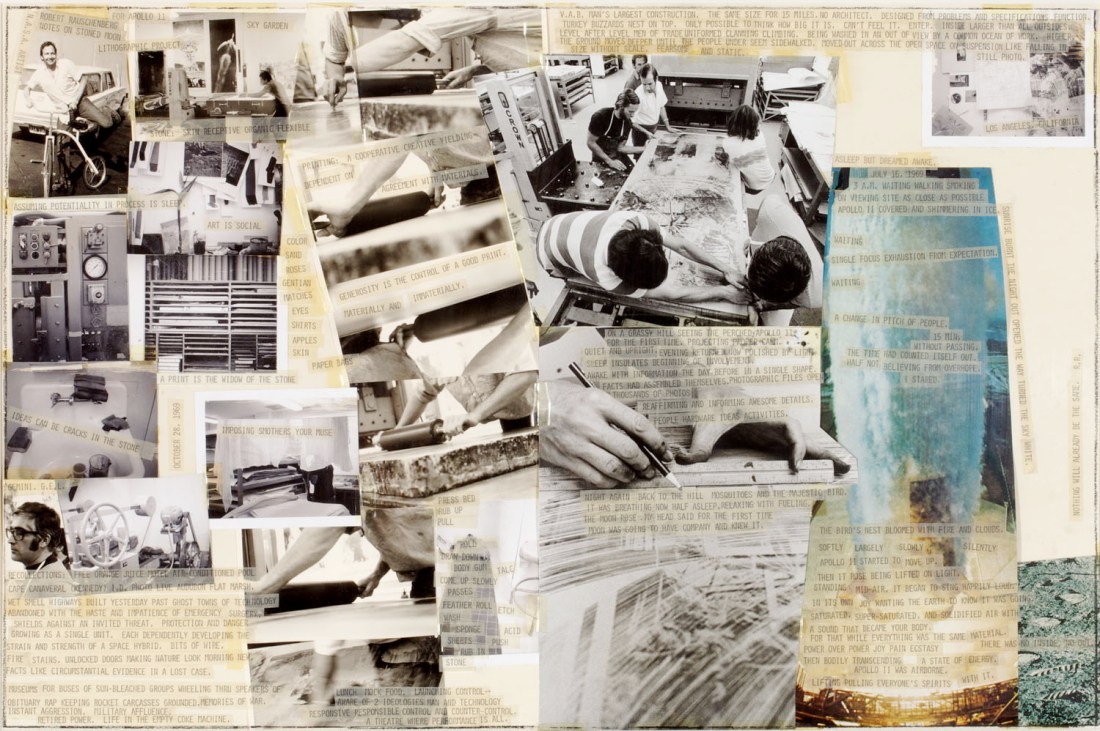 Robert Rauschenberg, Stoned Moon Drawing, 1970. Collection of the Robert Rauschenberg Foundation.