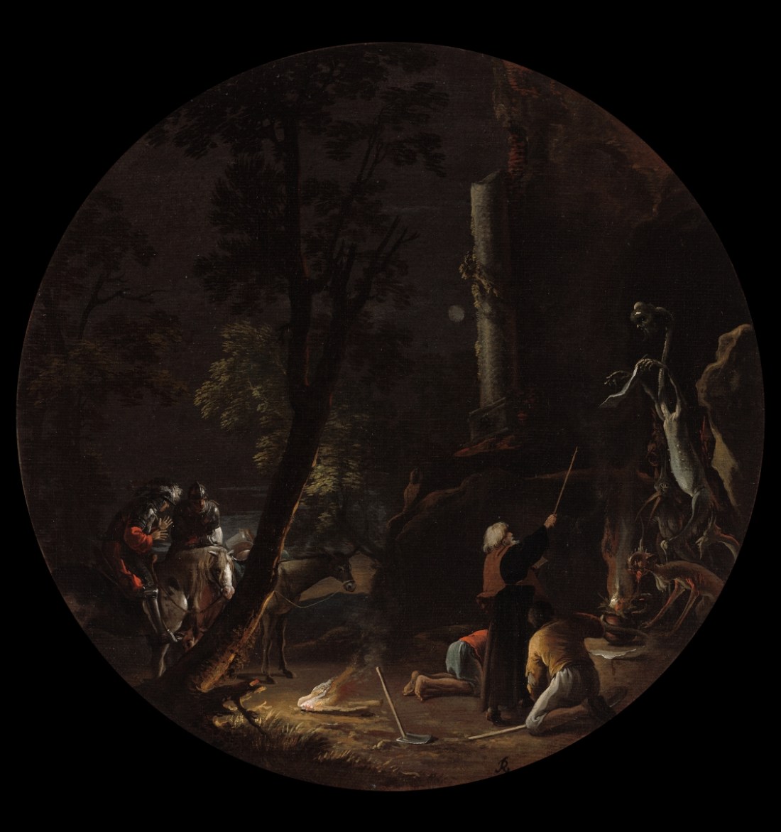 Salvator Rosa, Scene with Witches: Night, 1645-59. Collection of the Cleveland Museum of Art.