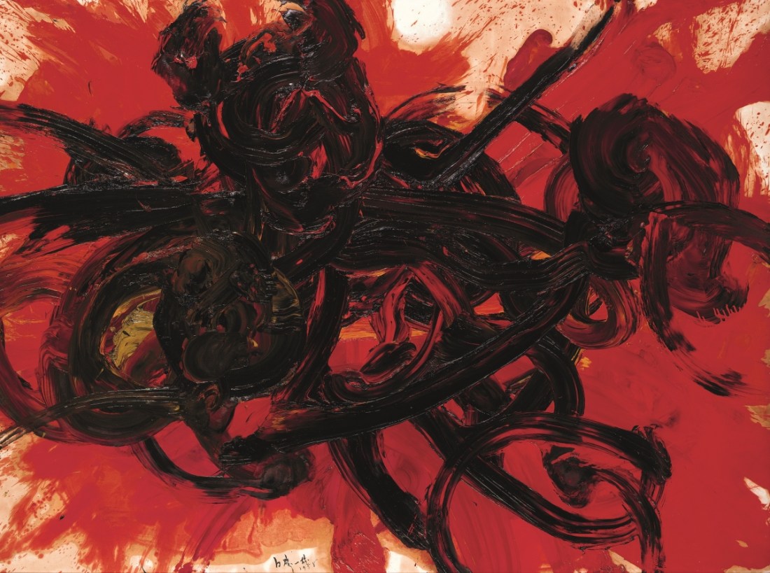 Kazuo Shiraga, Work II, 1958.
