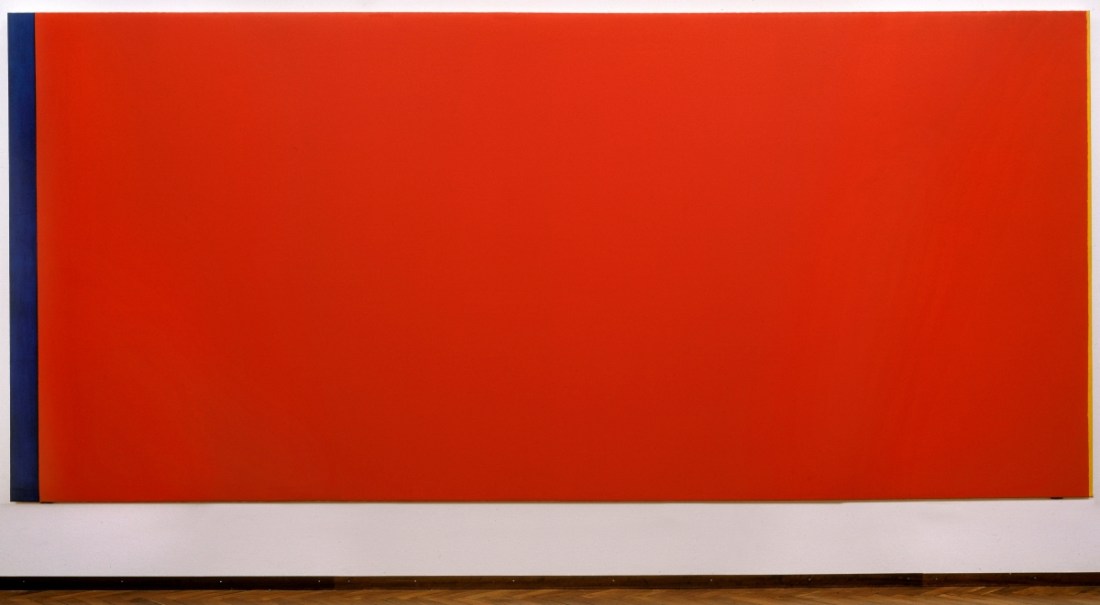 Barnett Newman, Who's Afraid of Red, Yellow and Blue III, 1967-68. Collection of the Stedelijk Museum, Amsterdam.
