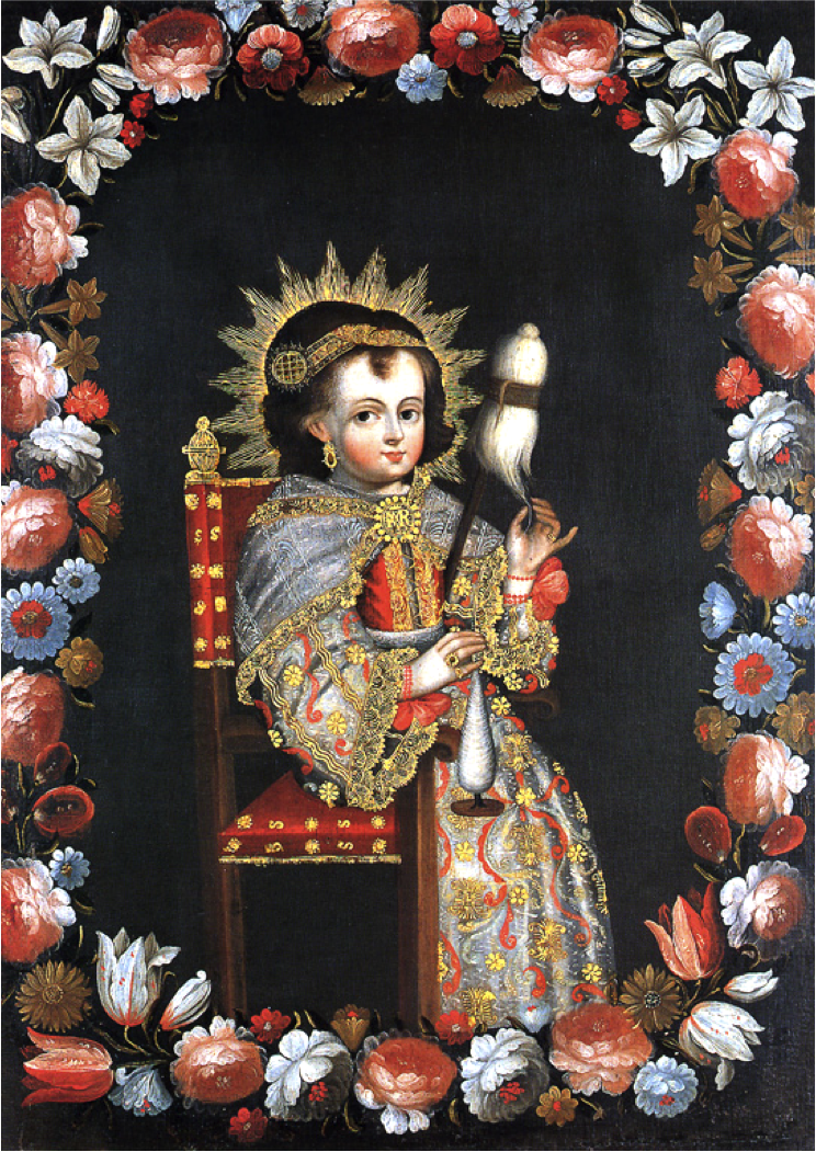 Anonymous, The Young Virgin Spinning, late 17th century/early 18th century.