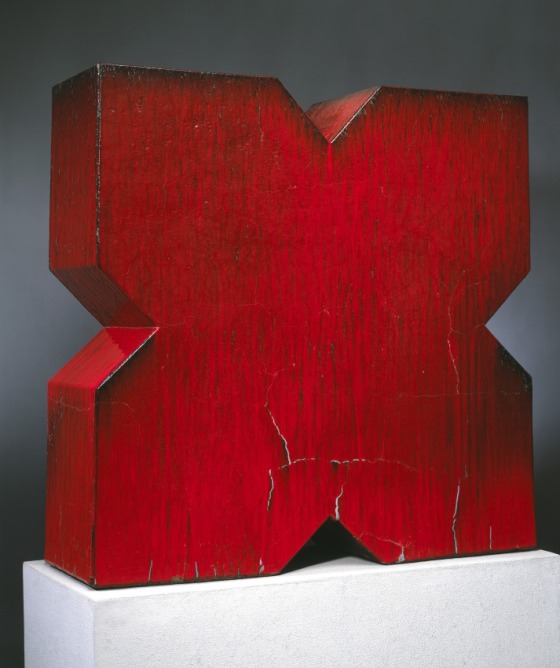 John Mason, Red X, 1966. Collection of the Los Angeles County Museum of Art.
