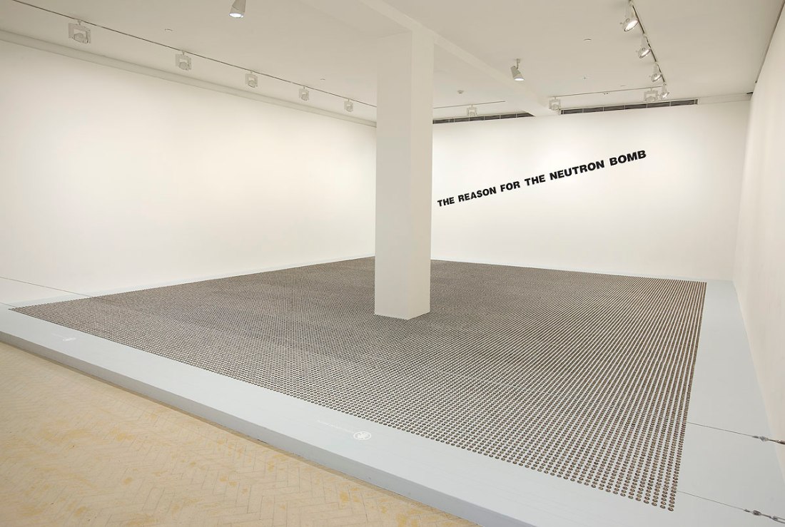 Chris Burden, The Reason for the Neutron Bomb, 1979. Collection of the Museum of Contemporary Art, San Diego.