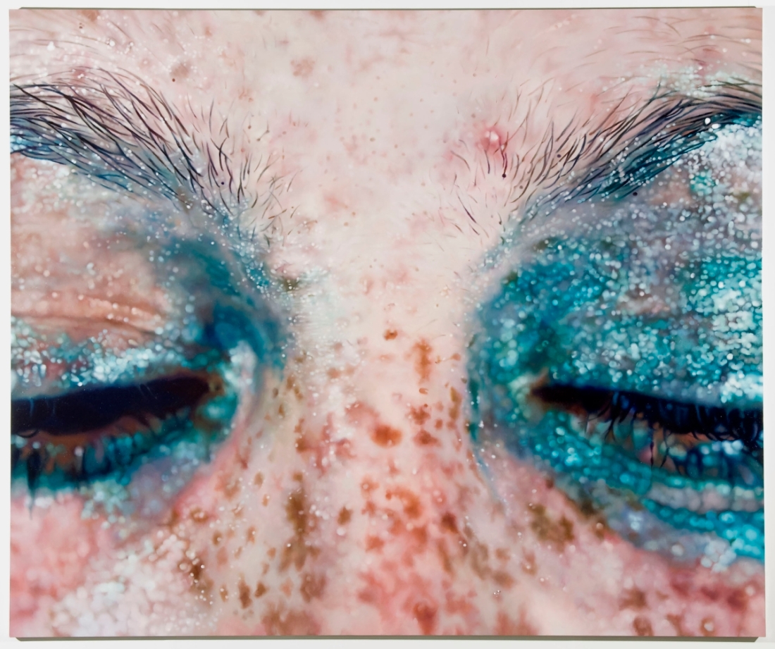 Marilyn Minter, Blue Poles, 2007.