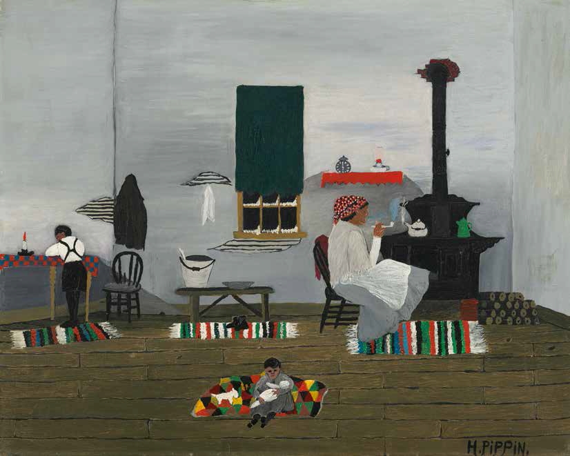 Horace Pippin, Interior, 1944.