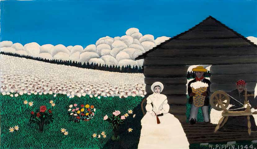 Horace Pippin, Old King Cotton (also known as Cabin in the Cotton IV), 1944.