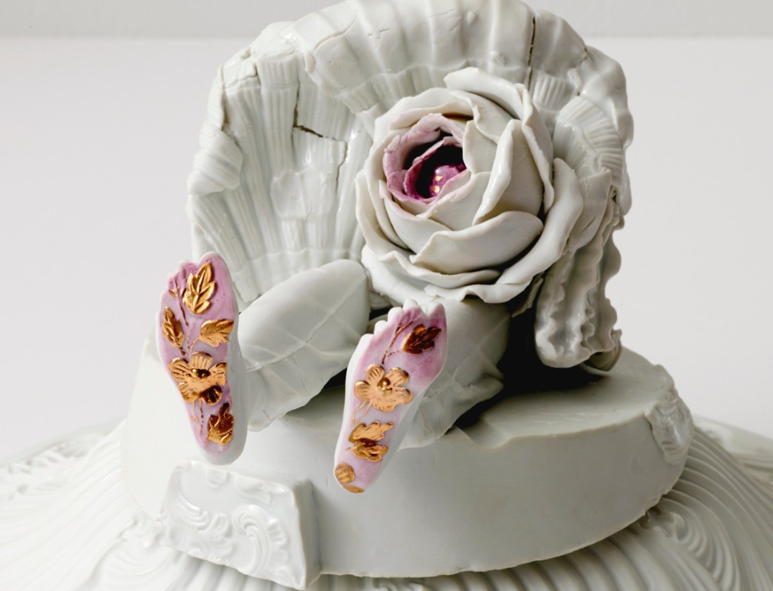 Arlene Shechet, detail of Built to Last, 2014.