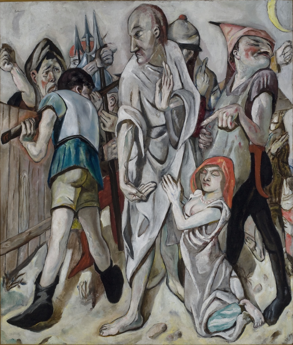 Max Beckmann, Christ and the Woman Taken in Adultery, 1917.