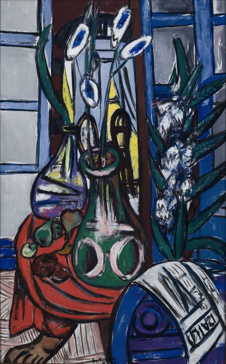 Max Beckmann, Large Still Life Interior (Blue), 1949.