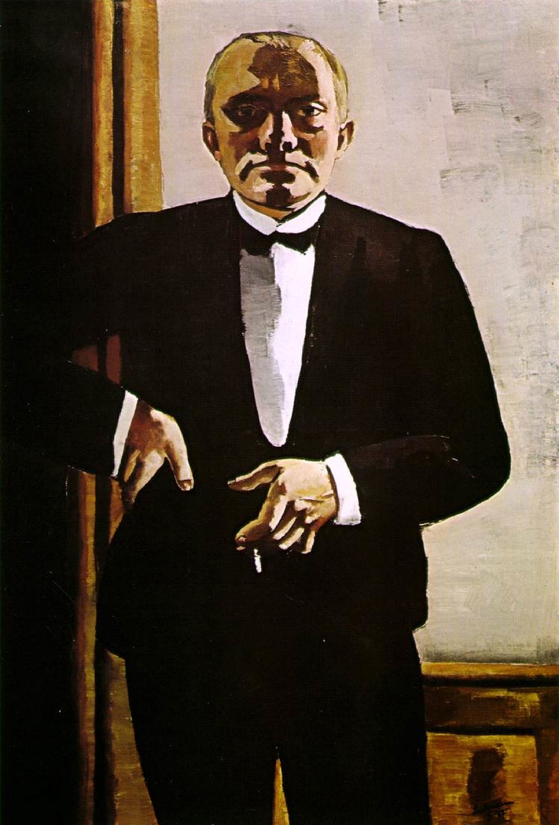 Max Beckmann, Self-Portrait in a Tuxedo, 1927.