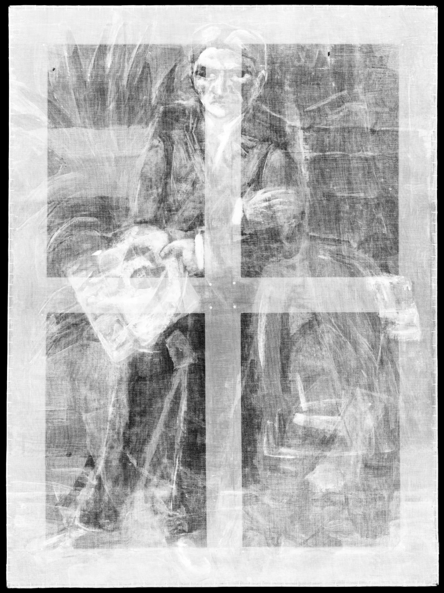 Max Beckmann, X-Ray of Carnival Mask, 1950.