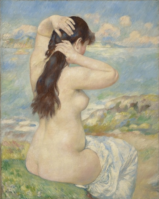 Pierre-Auguste Renoir, Bather Arranging Her Hair, 1885.