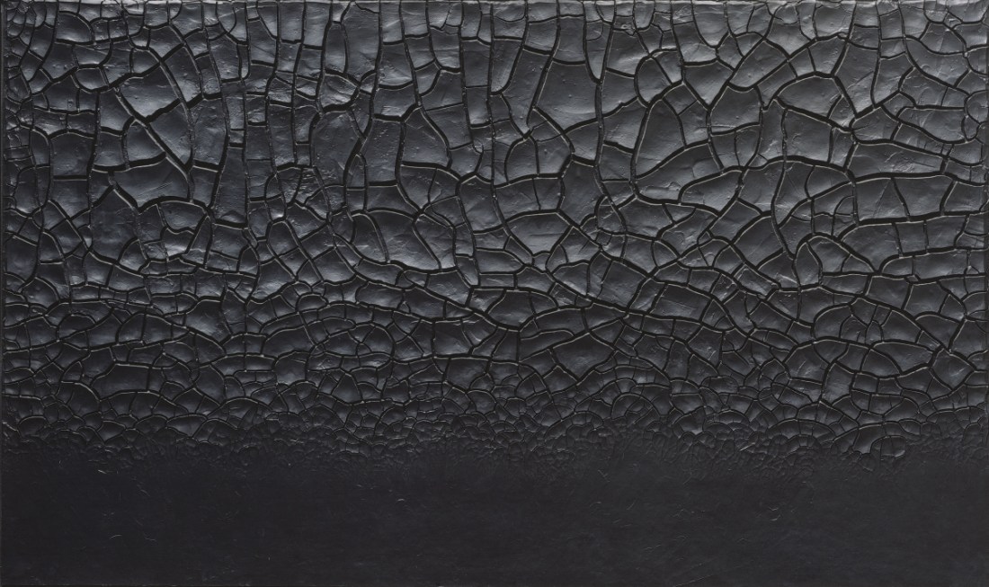 Alberto Burri, Grande cretto nero (Large Black Cretto), 1977.