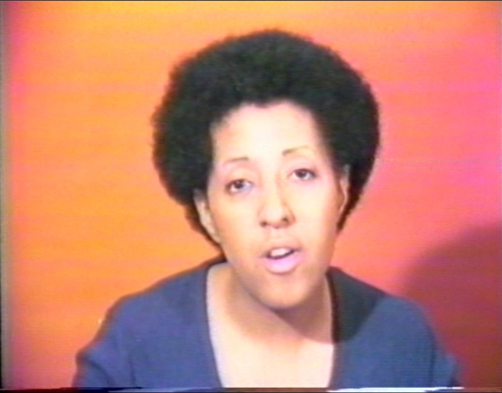 Howardena Pindell, Free, White and 21 (video still), 1980. 