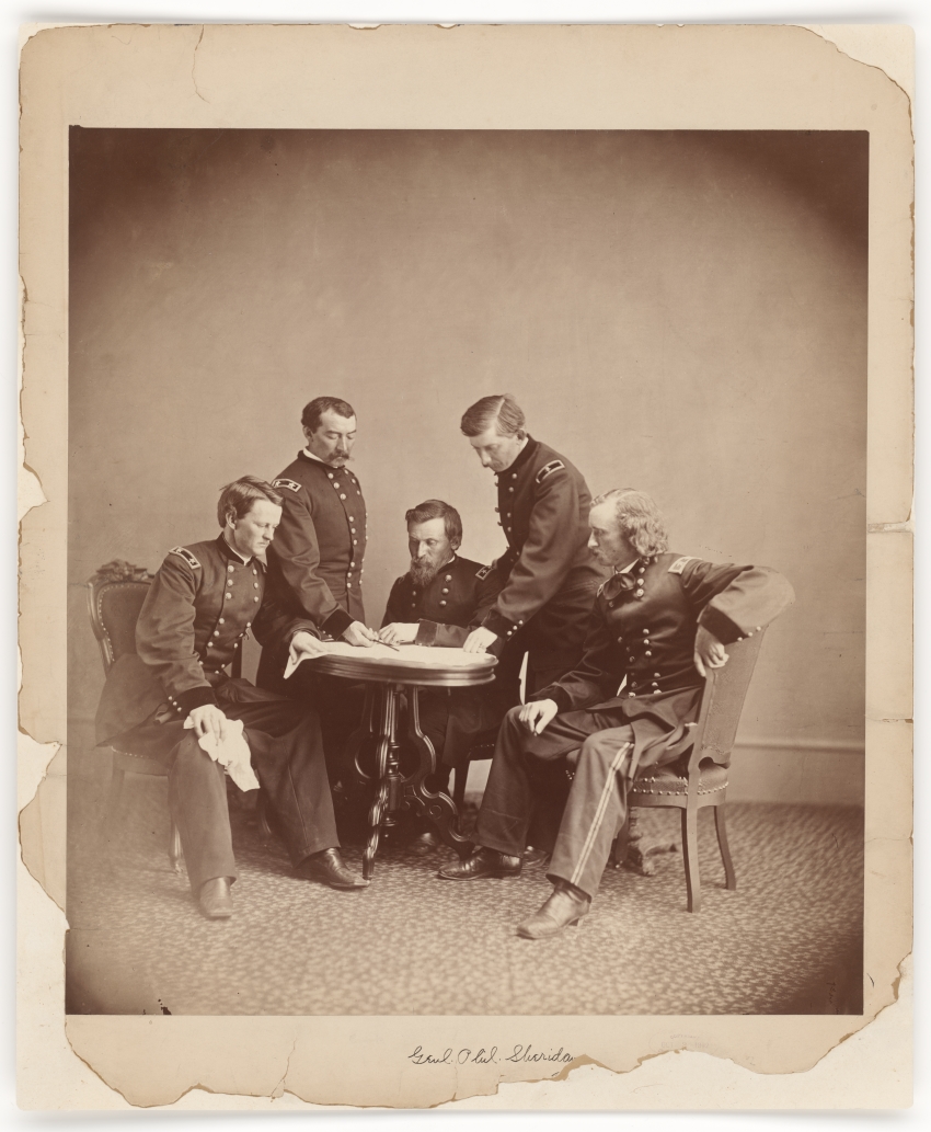 Alexander Gardner, General Sheridan and His Staff, c. 1865.
