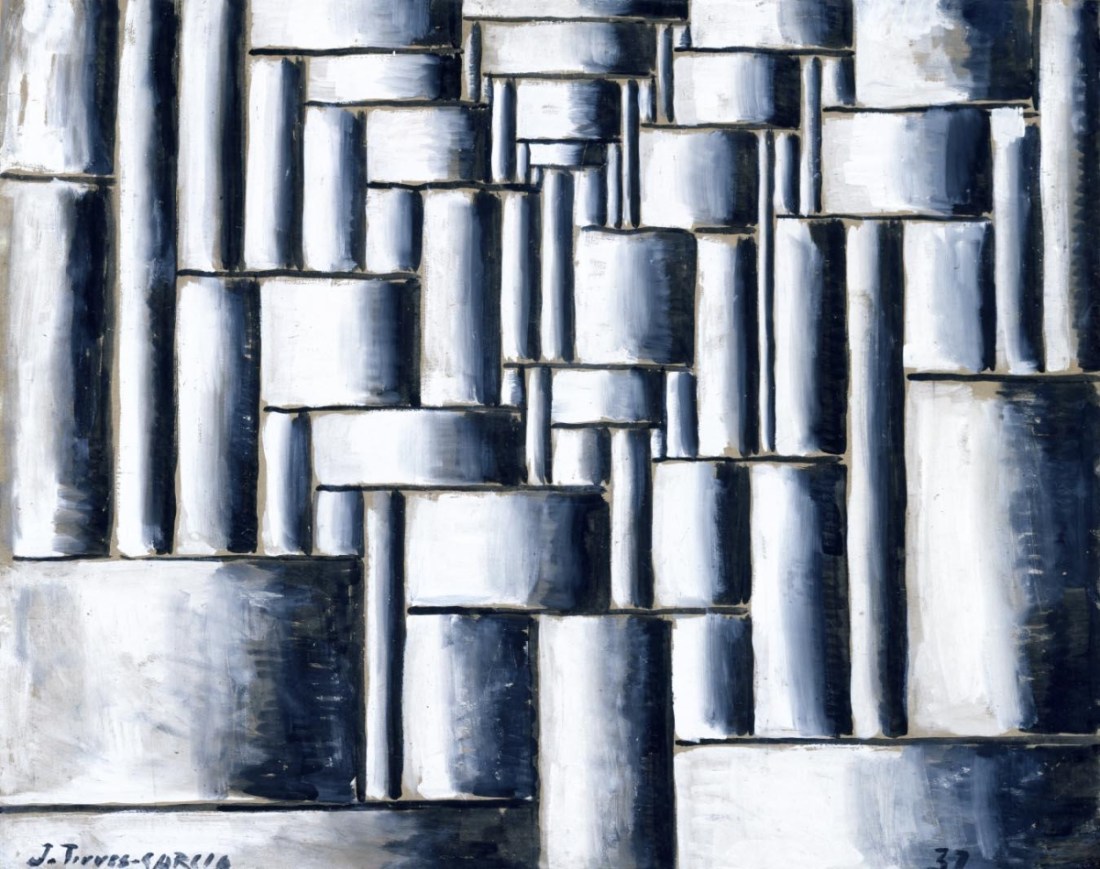 Joaquín Torres García, Abstract Tubular Composition, 1937.