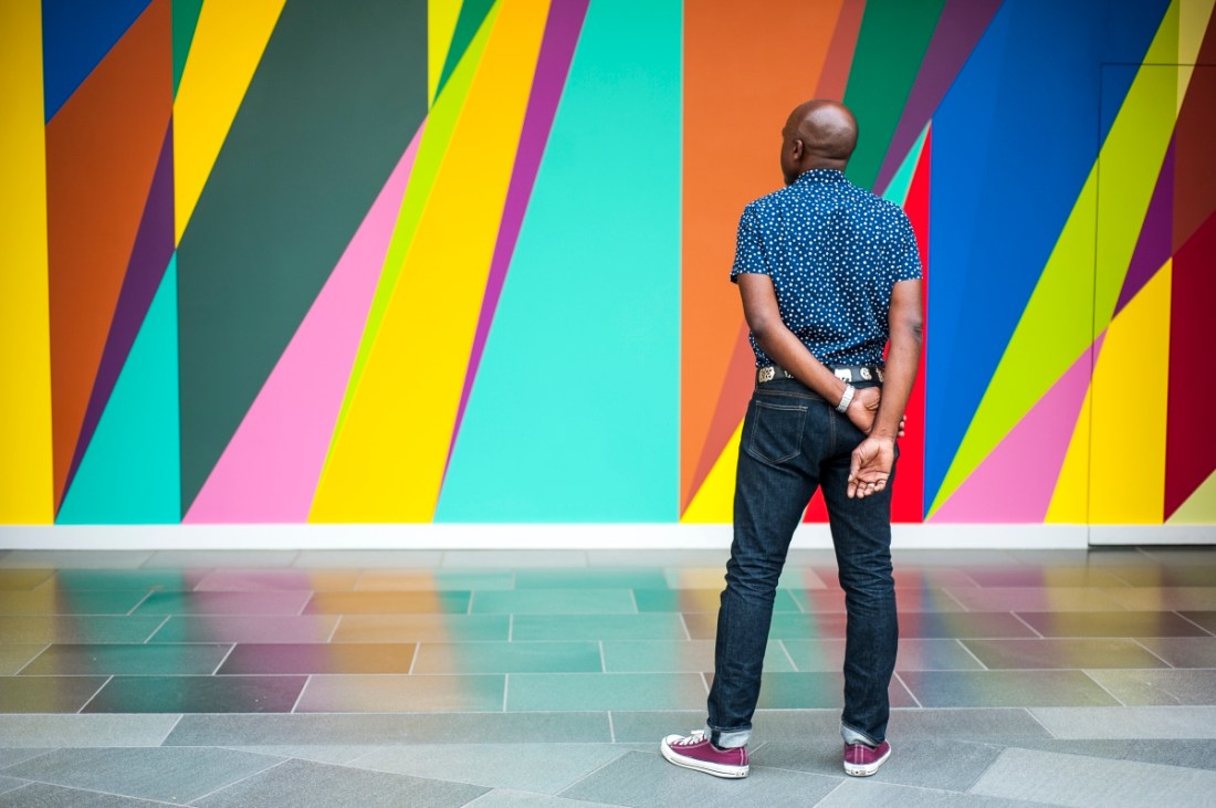 Installation view of Shadow and Light (for Julian Francis Abele) at the Nasher Museum of Art at Duke University.