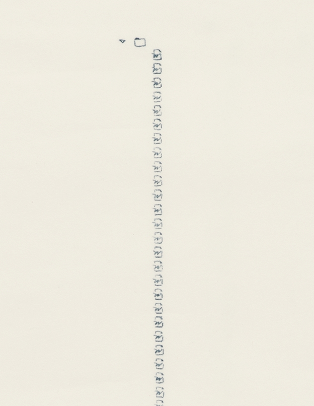 Frances Stark, W is for Werther (detail), 1996.