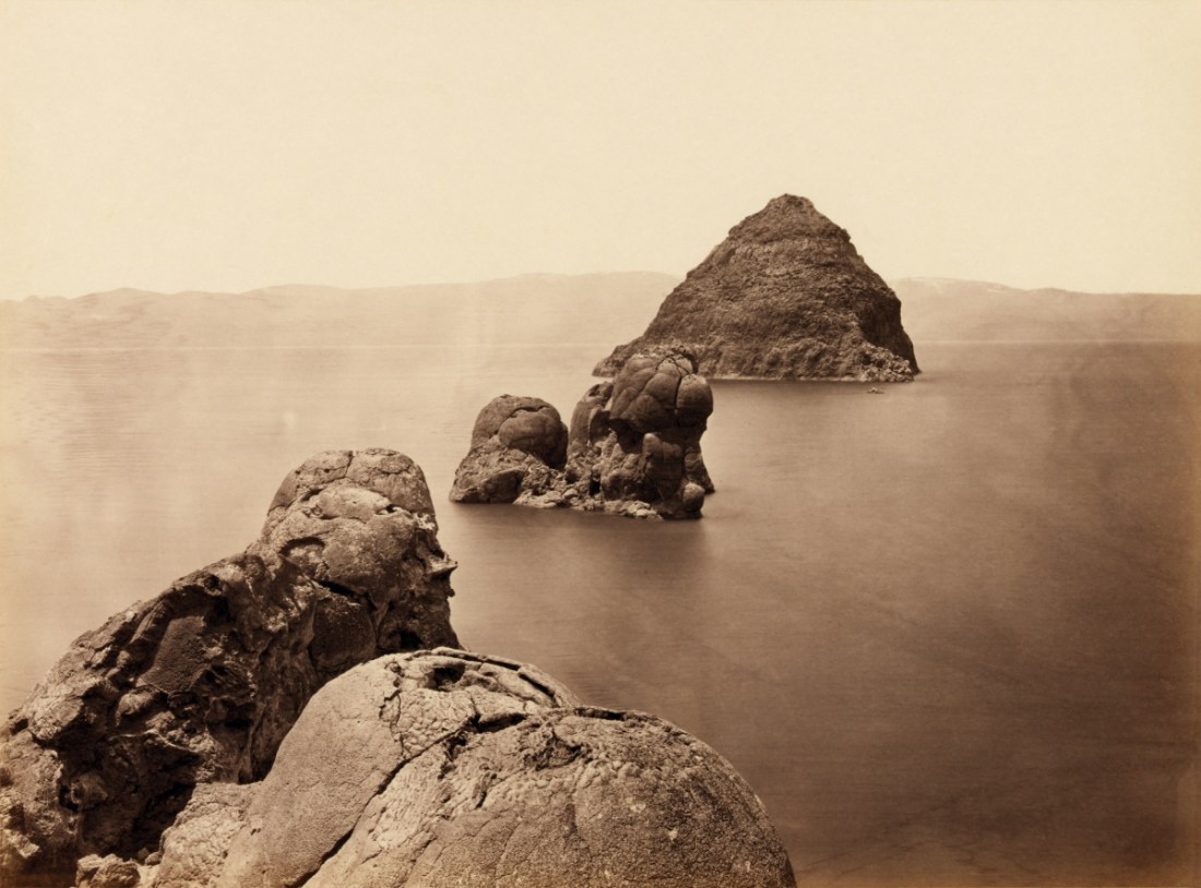 Timothy O'Sullivan, The Pyramid and Domes, Pyramid Lake, Nevada, 1867.