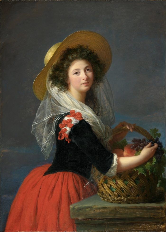 Elisabeth Louise Vigée Le Brun, The Comtesse de Gramont Caderousse Gathering Grapes, 1784.