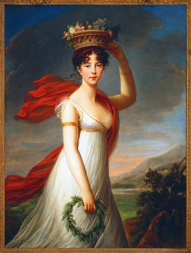 Elisabeth Louise Vigée Le Brun, Julie Le Brun as Flora, ca. 1799.