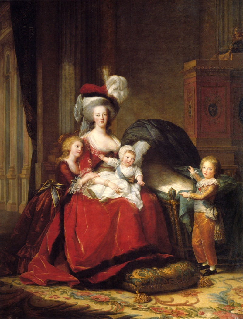 Elisabeth Louise Vigée Le Brun, Marie Antoinette and Her Children, 1787.