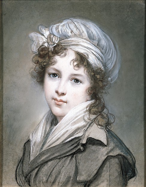 Elisabeth Louise Vigée Le Brun, Self-Portrait in Traveling Costume, 1789-90.