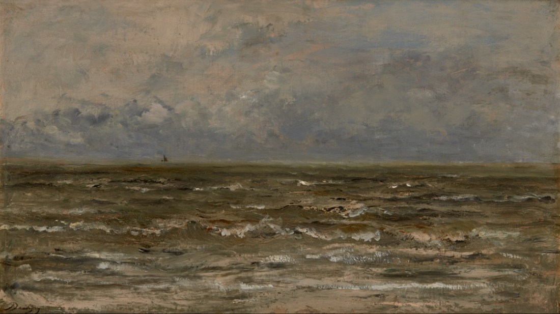 Charles-Francois Daubigny, Seascape, c. 1874.