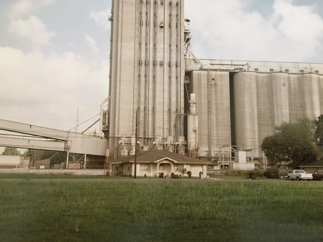 Richard Misrach, Home and Grain Elevator, Destrehan, La, 1998 from "Cancer Alley."