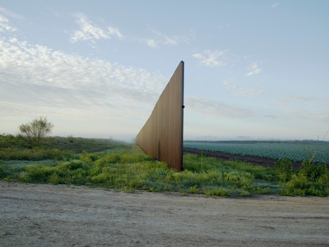 Richard Misrach, Wall, Brownsville, Texas, 2015.
