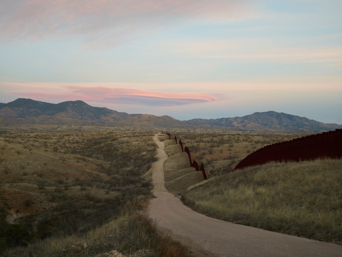 Richard Misrach, Wall, east of Nogales, Arizona, 2015, from Border Cantos (Aperture, 2016).