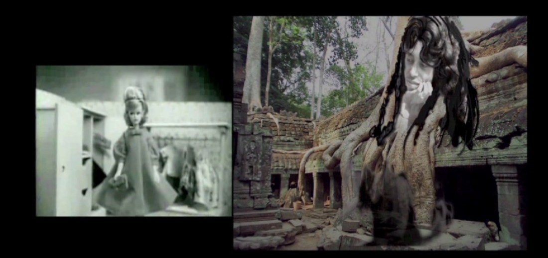 Still from Thylias Moss's The Glory Prelude to a Widow Shrine System, 2011.