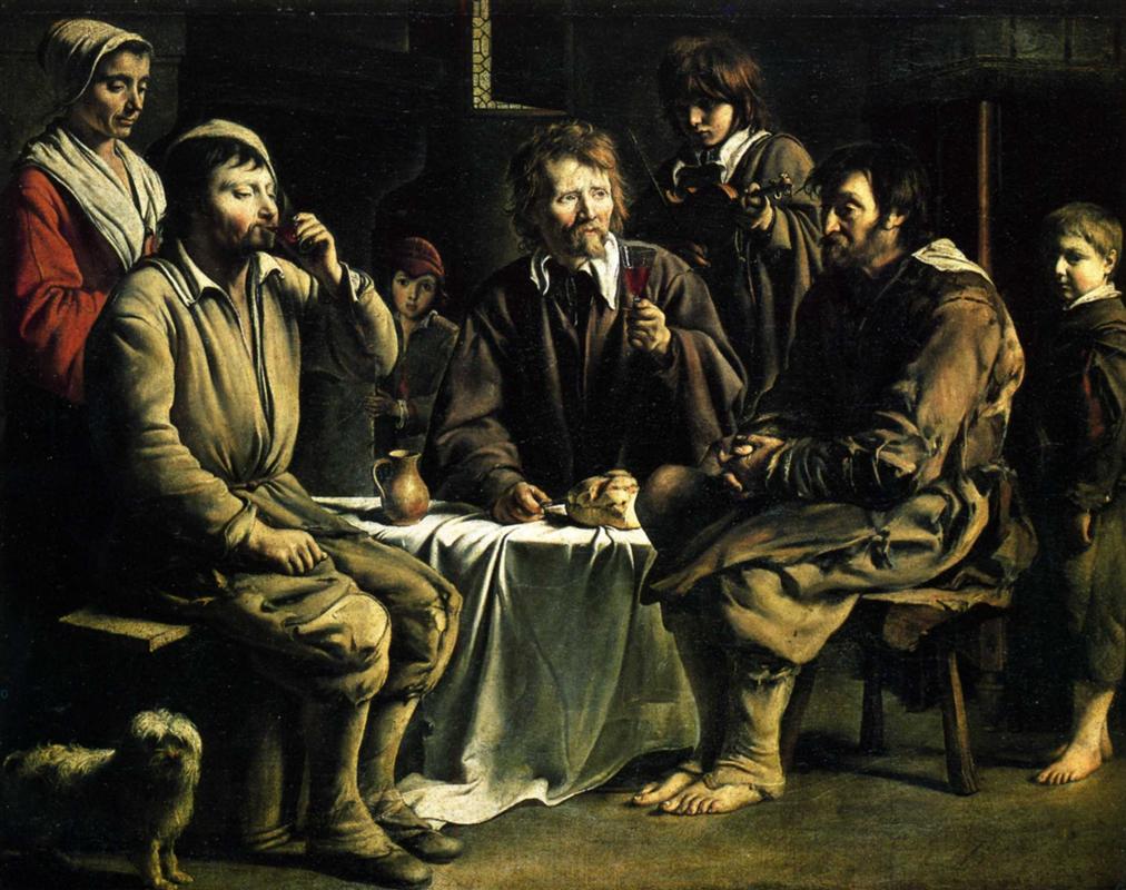 Le Nain, The Peasants' Meal, 1642.