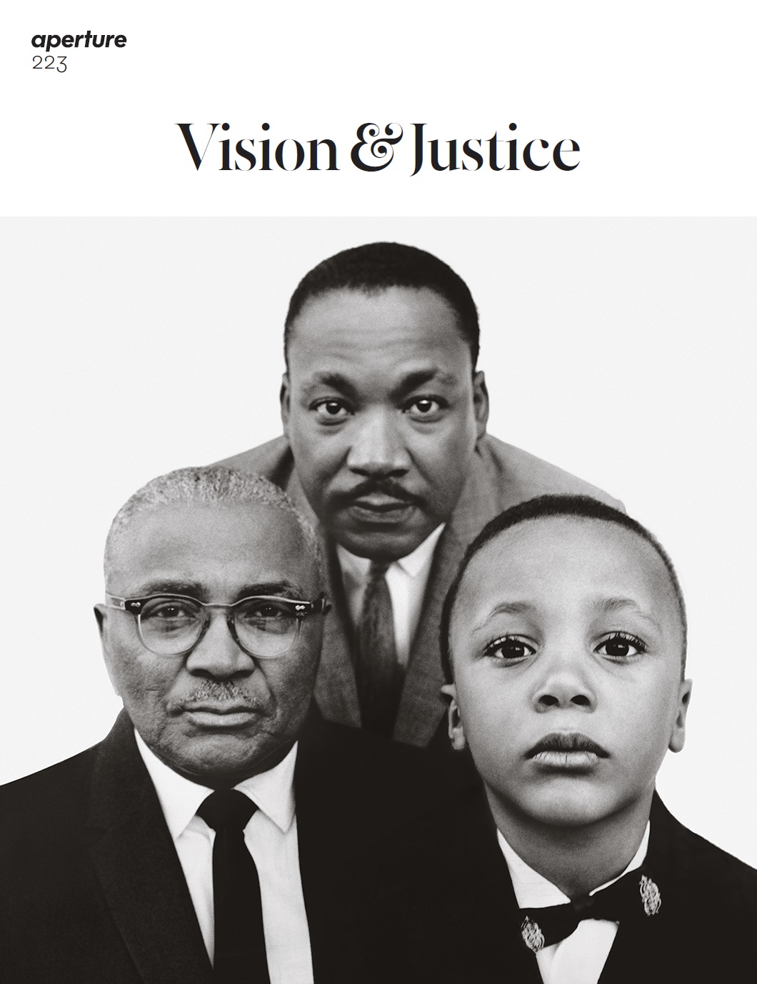 Cover of Aperture #223, Summer 2016, Vision & Justice. Photograph by Richard Avedon.